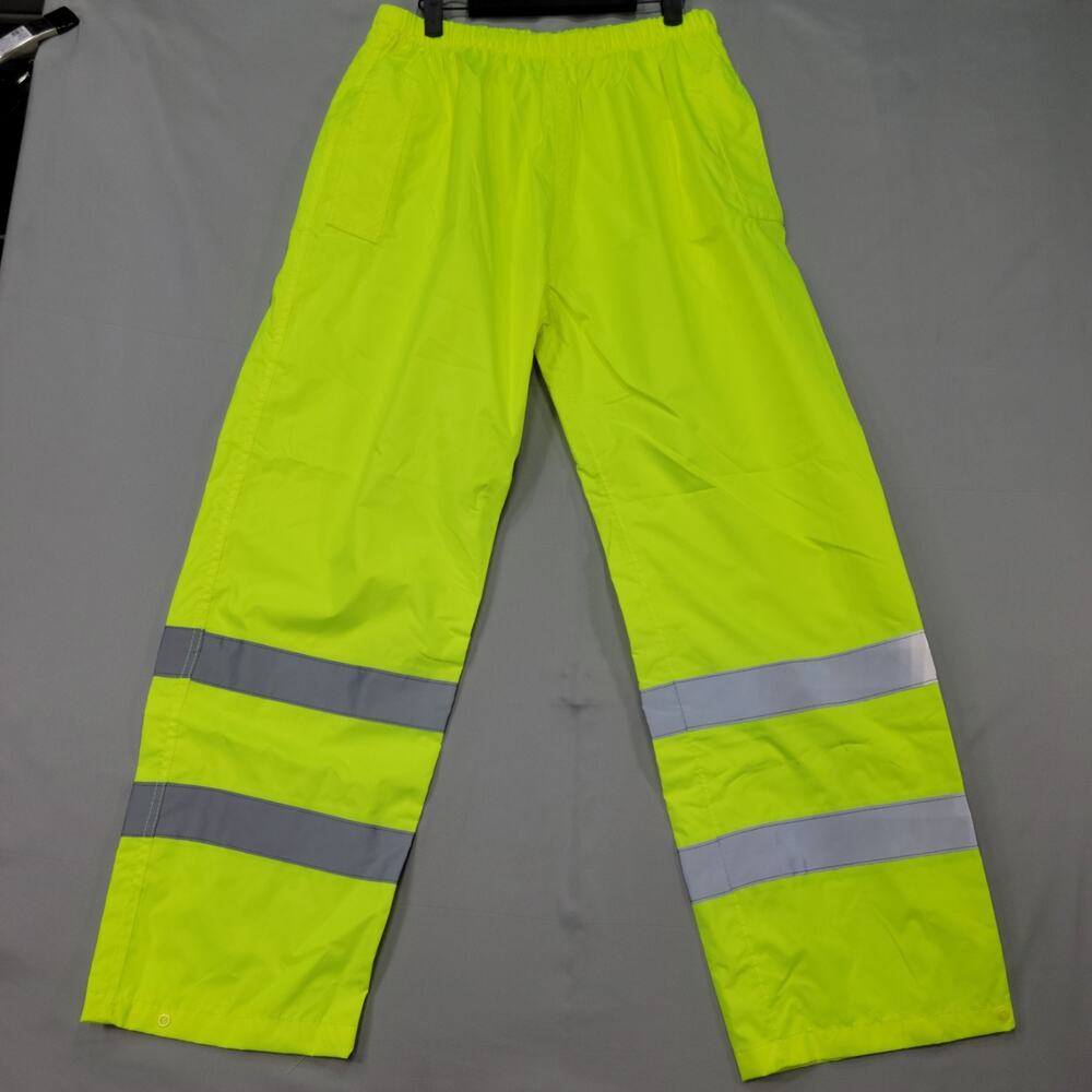 Radians Mens Hi Vis Safety Rain Pants Reflective ANSI Class E Workwear L